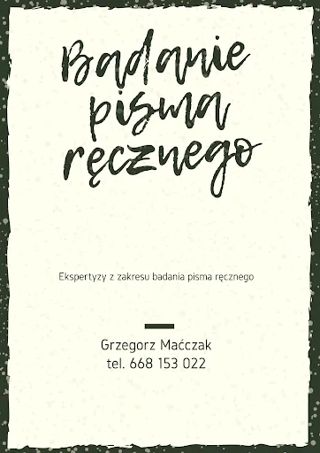 Grafolog na Klonowej. Lingwistyka kryminalistyczna. Biegły sądowy.